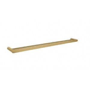 Esperia Brushed Gold Solid Brass Double Towel Rail 800mm